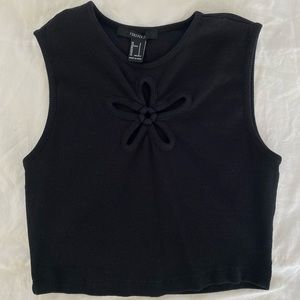 Flower Cut Out Top